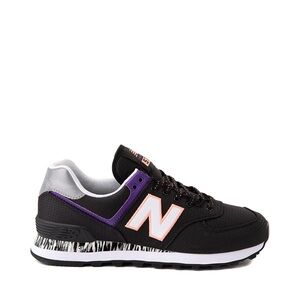 New Balance Black Sneakers with Purple and Pink Accents